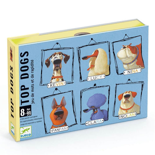 Top Dogs - Juego de cartas de sílabas y reflejos Djeco