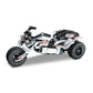 Moto chopper Blanca iMMaster – 198 piezas con retrofricción