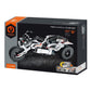 Moto chopper Blanca iMMaster – 198 piezas con retrofricción