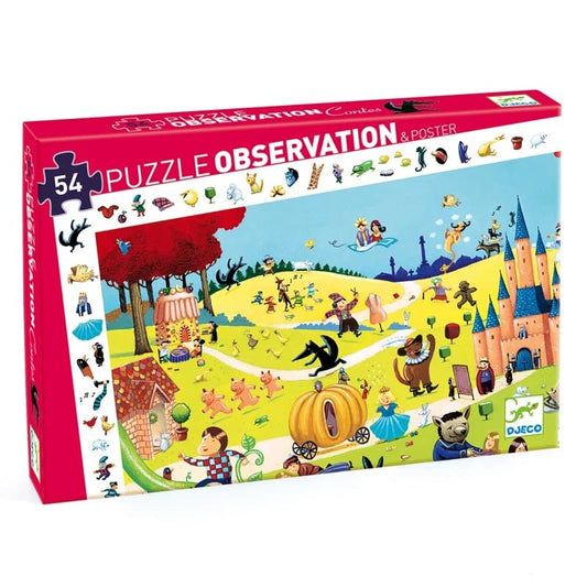 Puzzle observación cuentos clásicos Djeco 54 piezas
