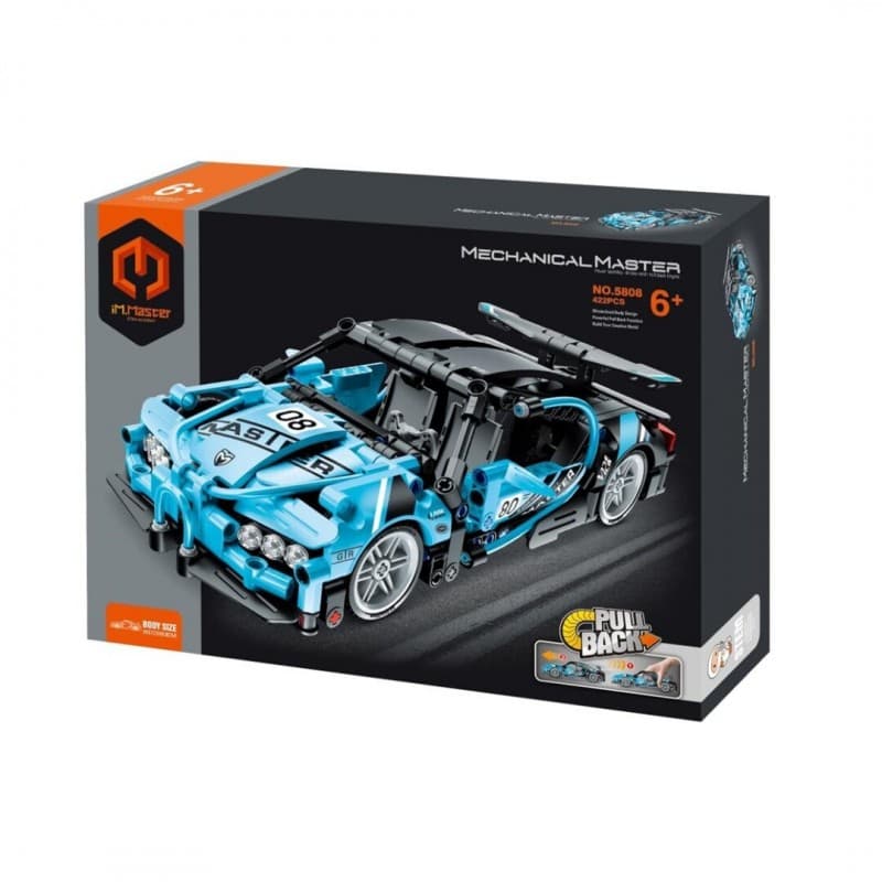 Super Coche Azul iMMaster – 422 piezas con retrofricción y suspensión