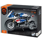 Moto Azul y Blanca iMMaster – 542 piezas con cadena y suspensión