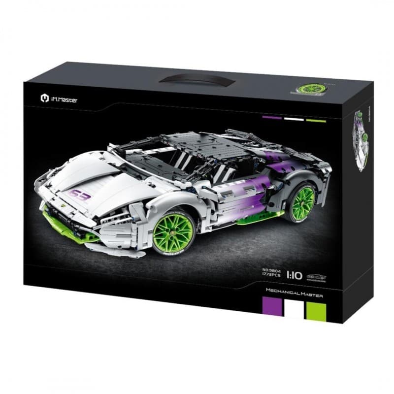 Super Coche Blanco y Violeta RC iMMaster – 1773 piezas 1:10