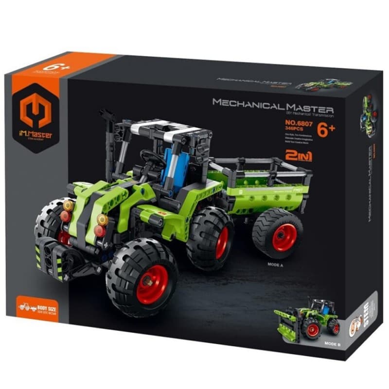 Tractor Agrícola 2 en 1 iMMaster – 348 piezas realistas