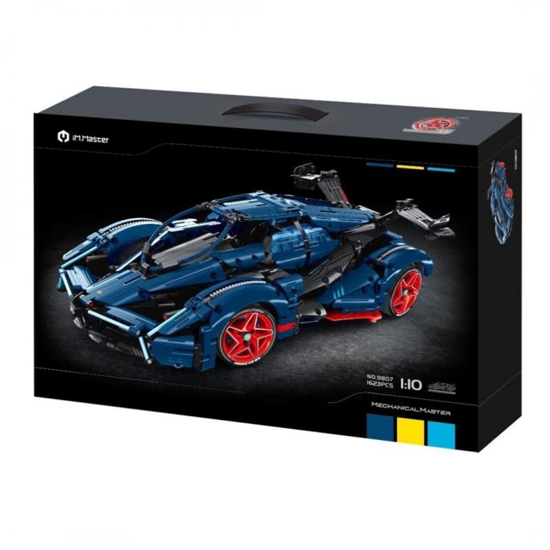 Coche de carreras azul iMMaster – 1623 piezas para montar