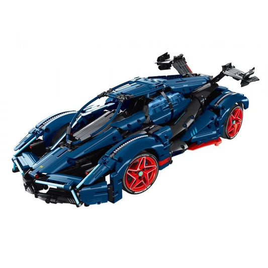 Coche de carreras azul iMMaster – 1623 piezas para montar