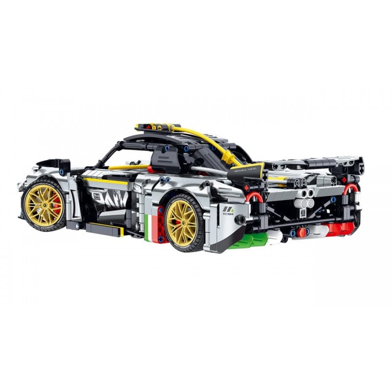 Coche Super Car Plateado iMMaster – 1237 piezas con motor mecánico