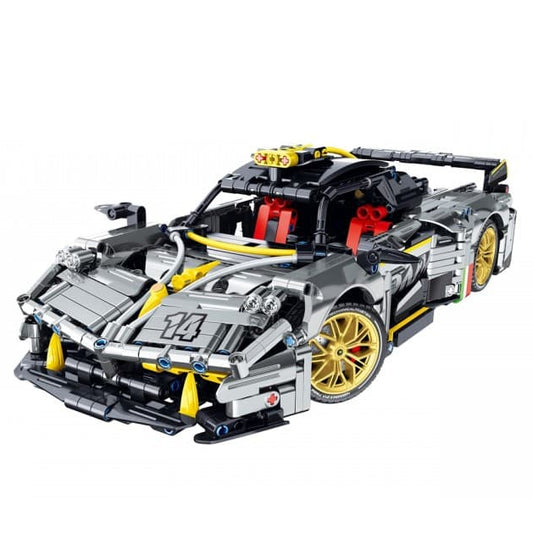Coche Super Car Plateado iMMaster – 1237 piezas con motor mecánico