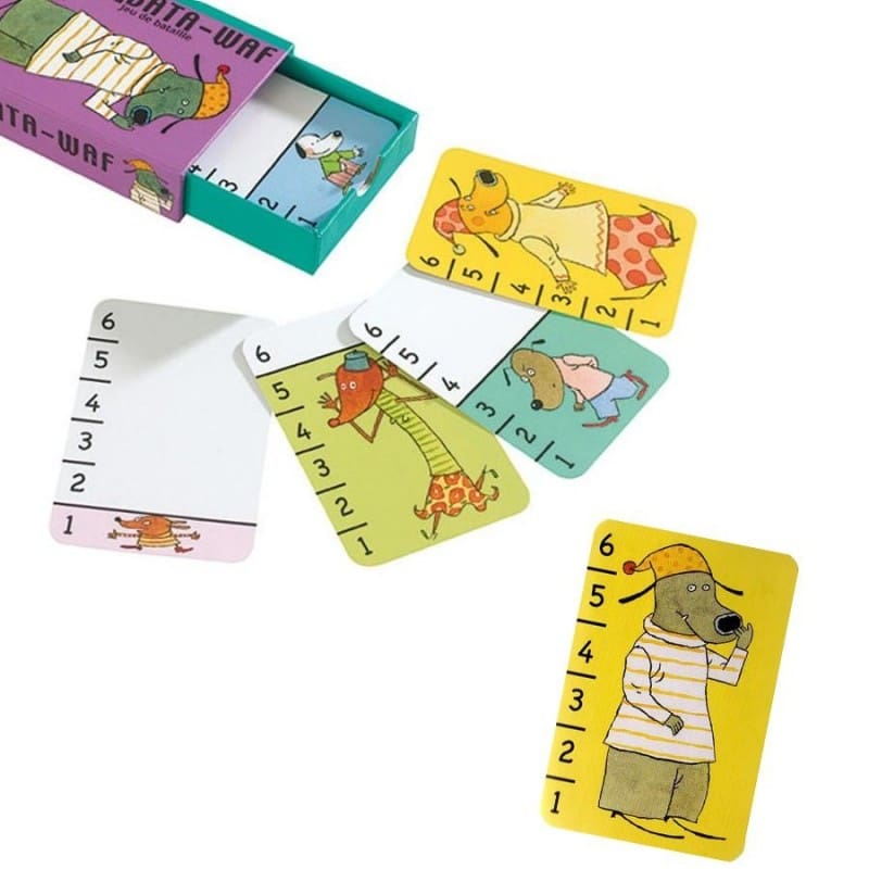 Bata-Waff - Juego de cartas con perros para niños Djeco