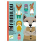 Familou - Juego de cartas cooperativo de 7 familias Djeco