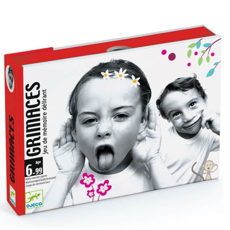 Grimaces - Juego de cartas de mímica y memoria Djeco