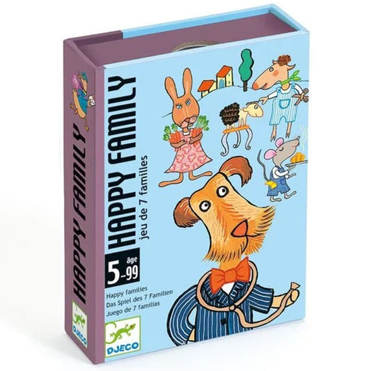 Happy Family - Juego de cartas de 7 familias divertidas Djeco