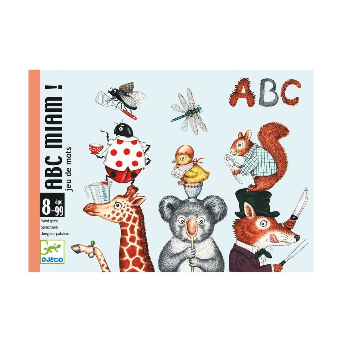 ABC Miam - Juego de cartas de vocabulario con monstruos Djeco
