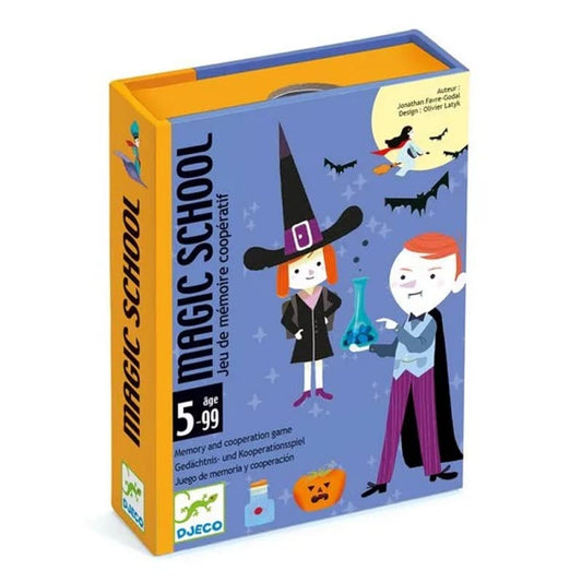 Magic School - Juego de cartas cooperativo de memoria Djeco