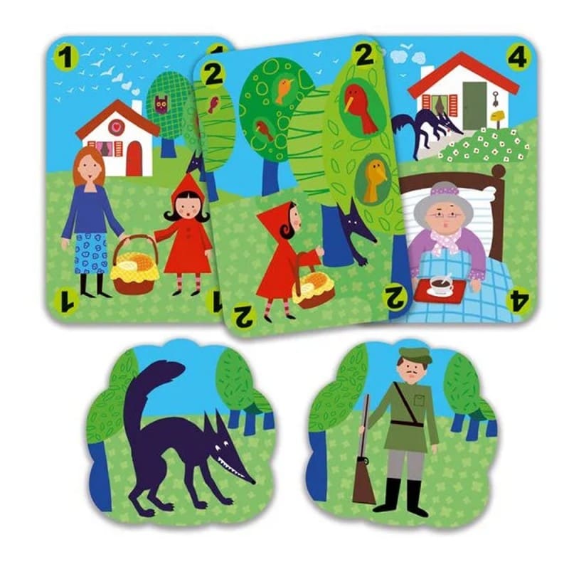 Méchanlou - Juego de cartas del Caperucita Roja por Djeco