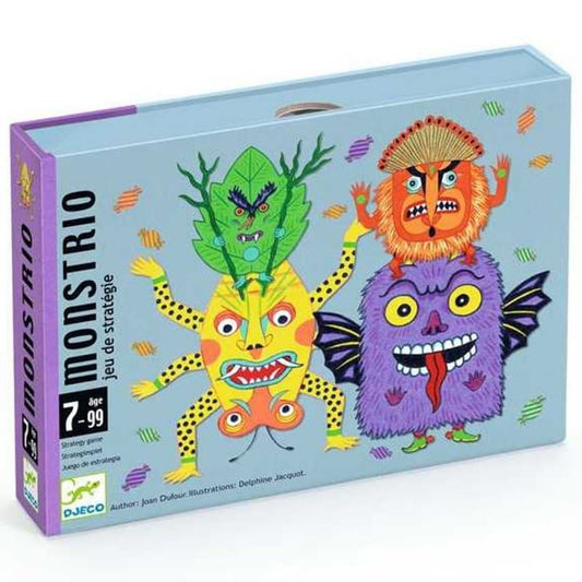 Monstrio - Juego de cartas estratégico con monstruos de Djeco