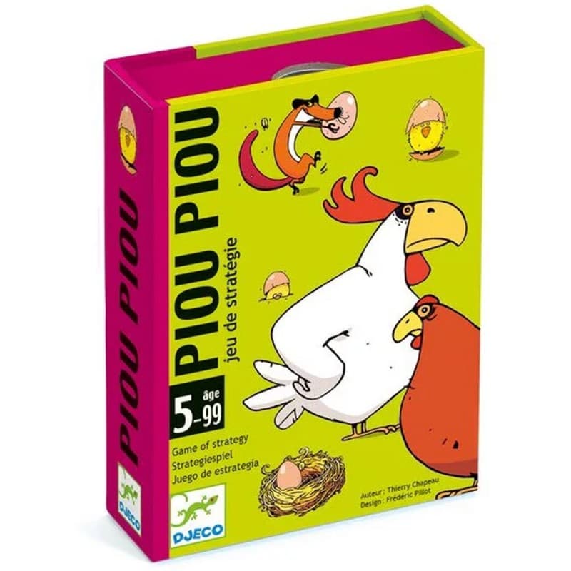 Piou Piou - Juego de cartas estratégico de Djeco