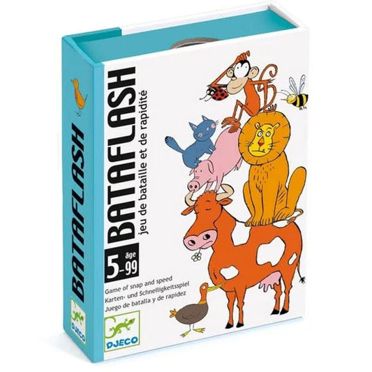 Bataflash - Juego de cartas de reflejos con animales Djeco