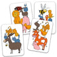 Bataflash - Juego de cartas de reflejos con animales Djeco