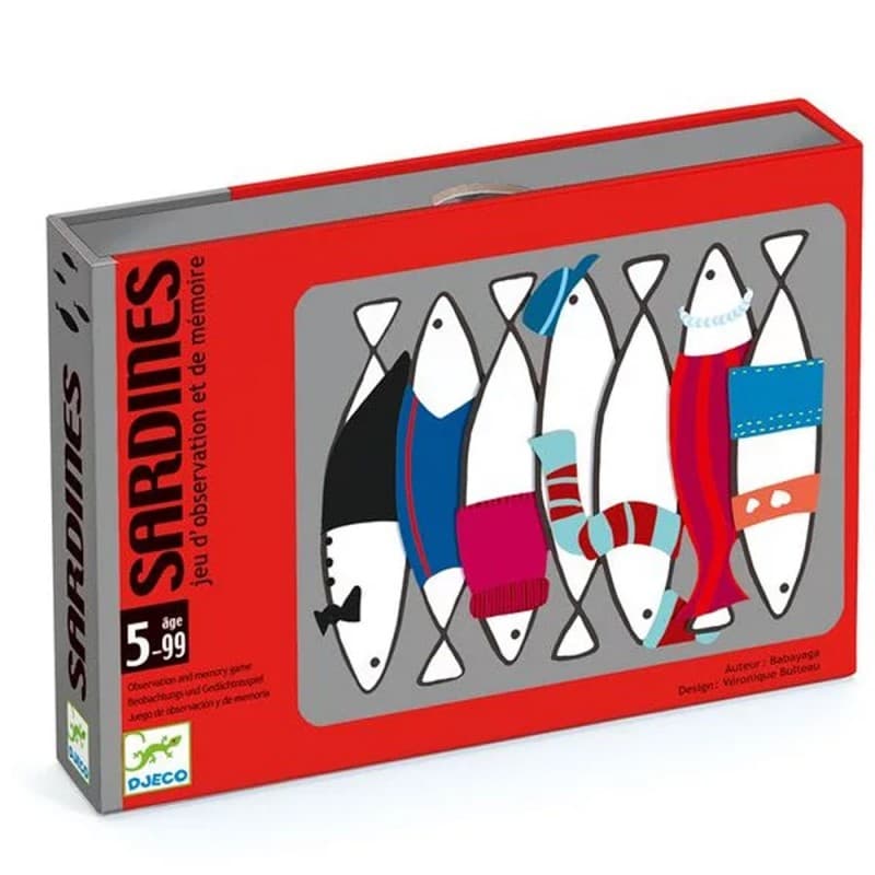 Sardines - Juego de cartas de memoria visual Djeco