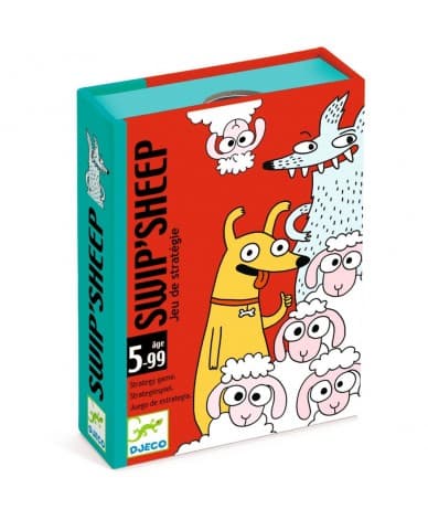 Swip' Sheep - Juego de cartas estratégico de pastoreo Djeco