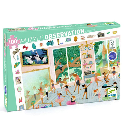 Puzzle observación escuela de danza Djeco 100 piezas
