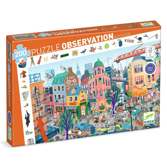Puzzle observación la ciudad Djeco 200 piezas
