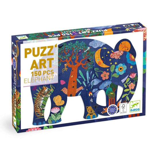 Puzzle artístico Puzz'Art Elefante Djeco 150 piezas
